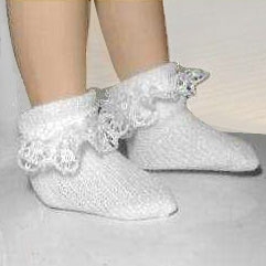 Chaussettes avec dentelle