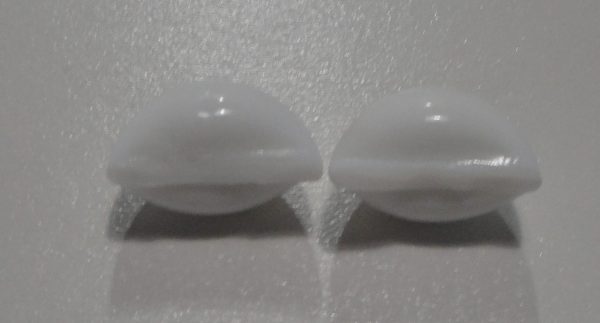 Yeux ovales en verre arrière non plat – Image 4