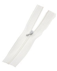fermeture éclair blanche 9cm