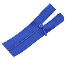 fermeture éclair bleue 9cm