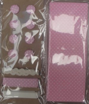 Lot tissus boutons ruban Lili Rose
