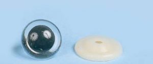 Lot 12 paires yeux acrylique transparent