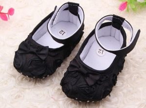 Chaussure Noire Poupée toddler bébé Reborn