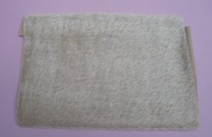 Coupon tissu peluche mohair pour ours