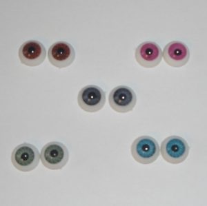 Yeux ronds acryliques 12mm