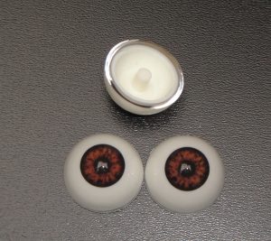 Lot 3 paires yeux acryliques ronds
