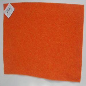 Plaque de laine feutrée orange