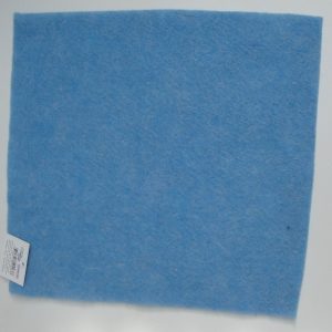 Plaque de laine feutrée bleue