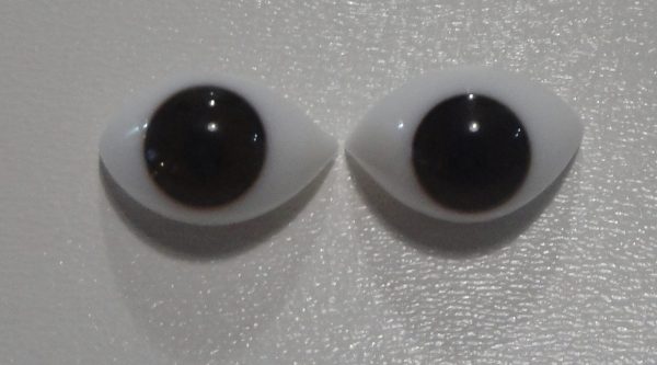 Yeux ovales en verre arrière non plat – Image 5