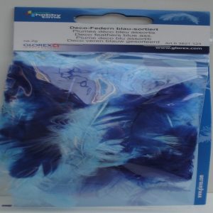 Plumes de déco bleu assortis