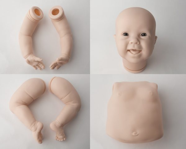 Kenzie avec torso et corps en suédine avec 1kg de billes de verre – Image 3