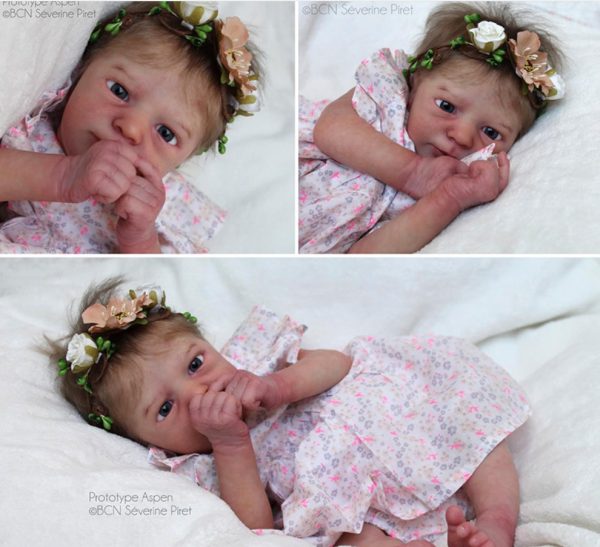 Aspen  Realborn sans corps avec 1kg de billes de verre – Image 7