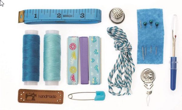Set couture bleu Lili rose 14 pièces – Image 2