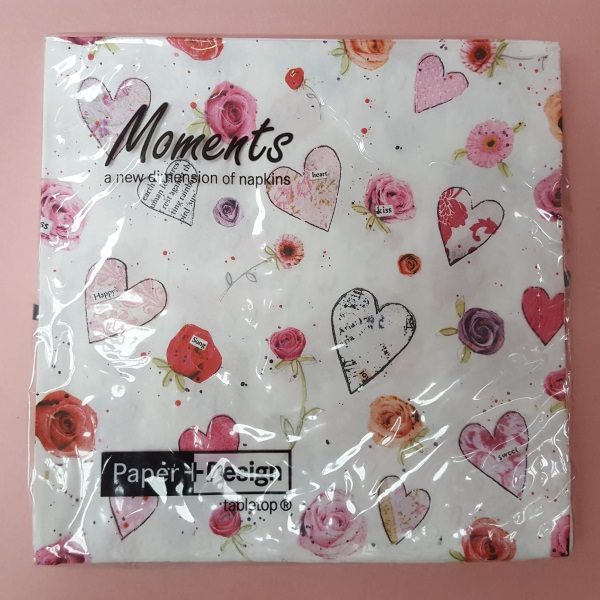 Paquet de 16 serviettes de 33x33cm en papier pour décopatch