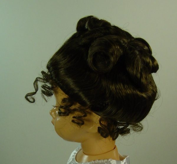Perruque Chignon pour poupée ancienne contemporaine