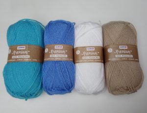 Laine 100% acrylique Premium Glorex pour tricot et crochet