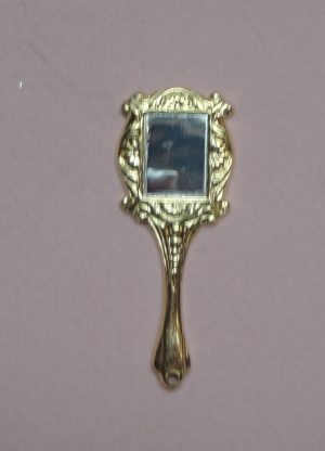 Mini miroir doré pour poupée ancienne contemporaine