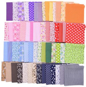 Lot de 6 coupons tissus coton patchwork 25cm/25cm pour vêtements de poupées et des masques covid19