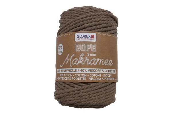 Rouleau de macramé 3mm de diamètre pour tissage et bricolage