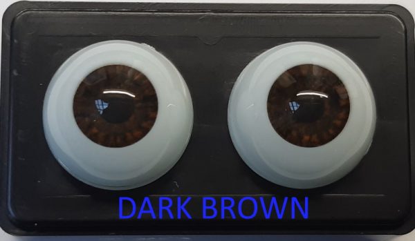 Glastic realistic Eyes Dark Brown