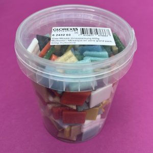Mosaïque en verre grand pack de 600g multicolore
