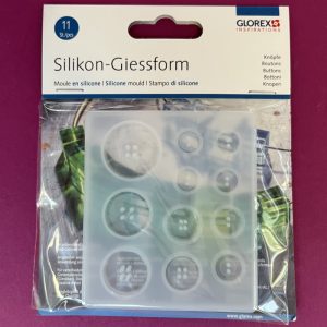 Moule en silicone boutons  Glorex