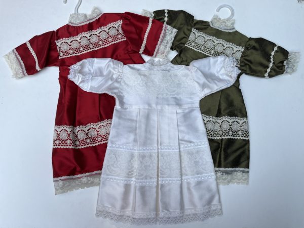 Robe en soie sauvage Made in France pour poupée de 50/55cm – Image 2