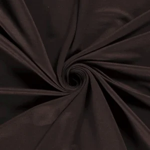 ECOVERO™ Jersey viscose tissu Unicolore Marron Foncé 1 Mètre