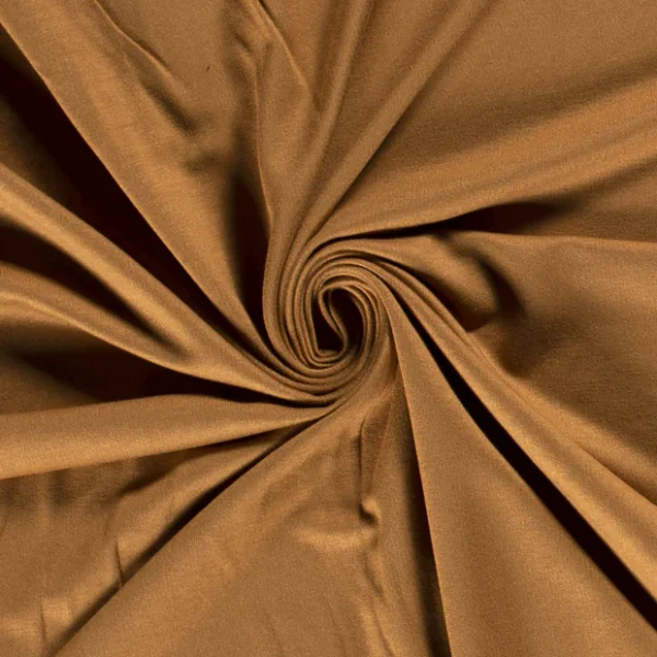ECOVERO™ jersey viscose tissu Unicolore Camel